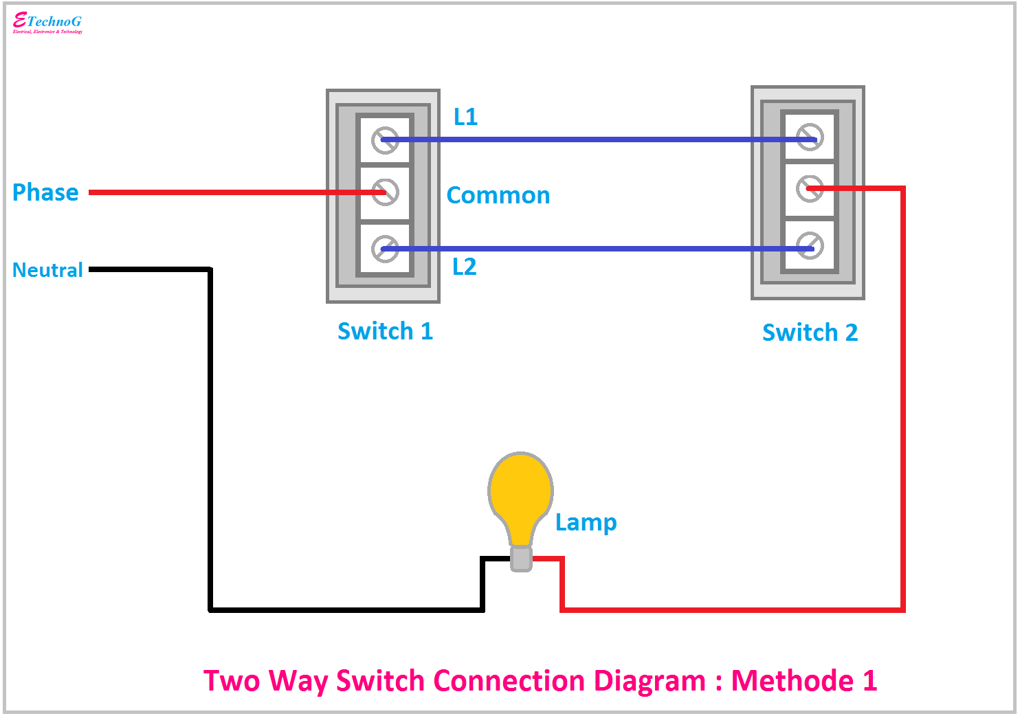 Wiring Diagram For A 2 Way Light Switch