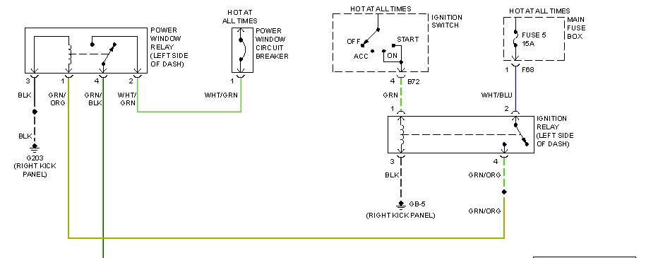 Driver Side Power Window Switch Wiring Diagram