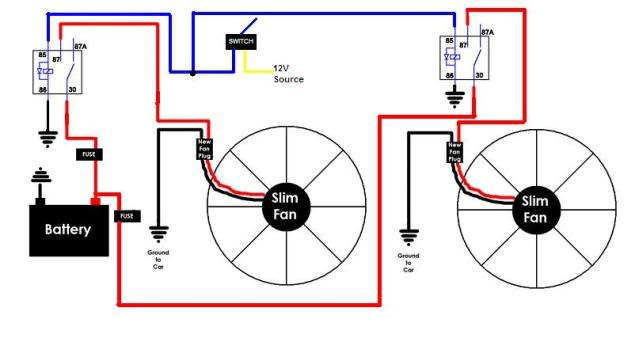 Dual Electric Fan Relay Wiring Diagram