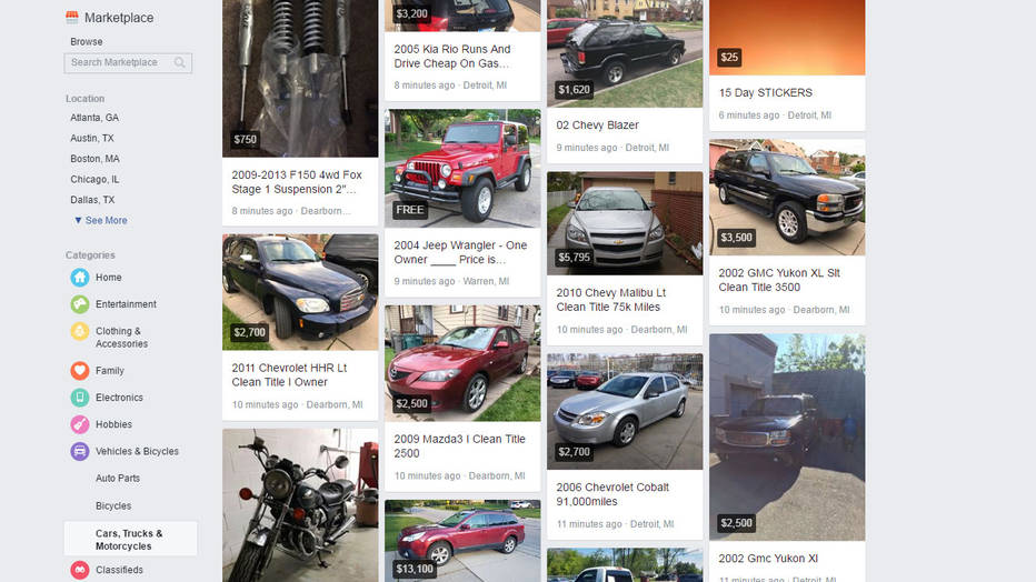 Cars And Trucks For Sale On Facebook