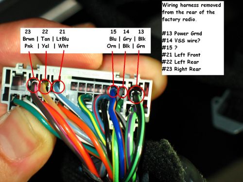 Factory Wiring Harness Ford Radio Wire Harness Color Codes