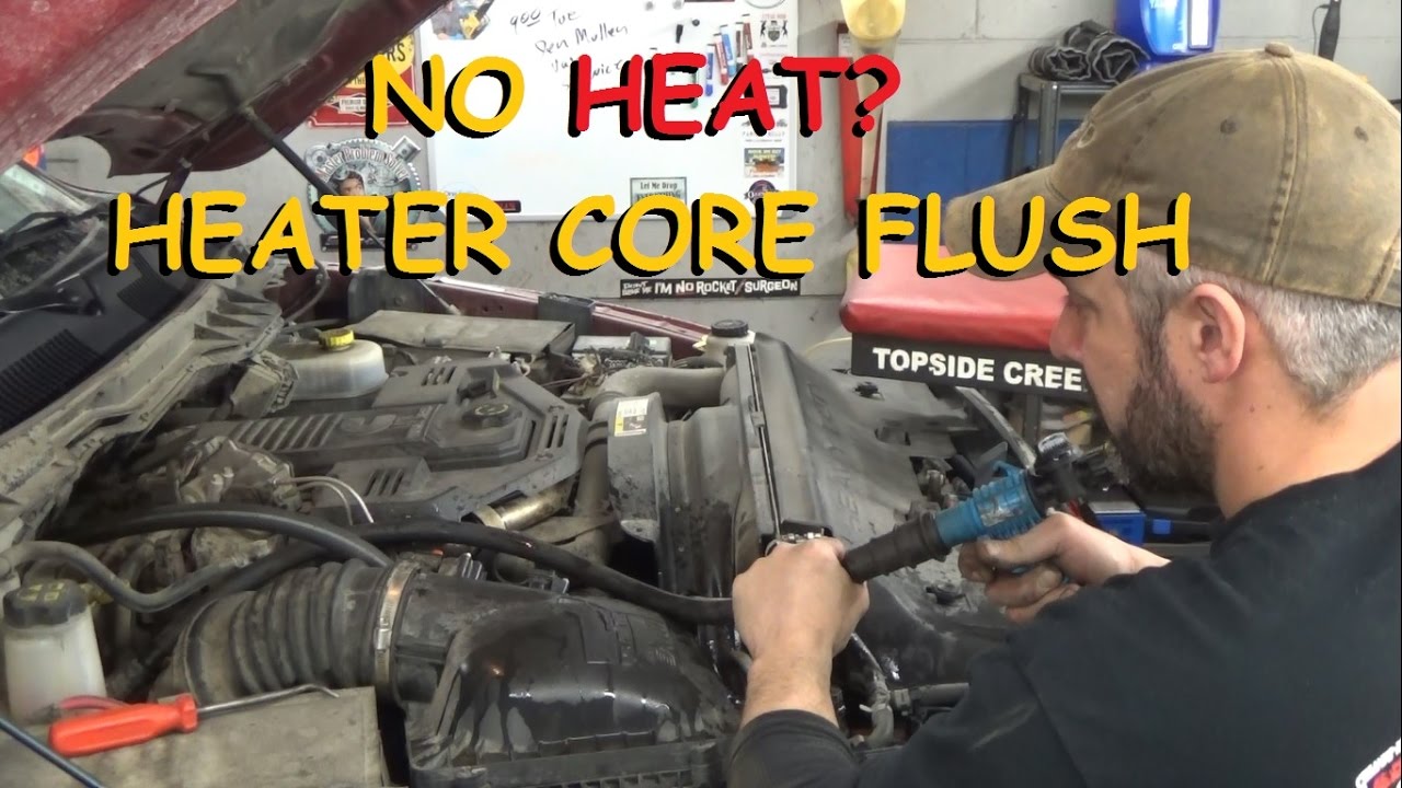 How To Get Air Out Of Heater Core Flushing A Heater Core - YouTube