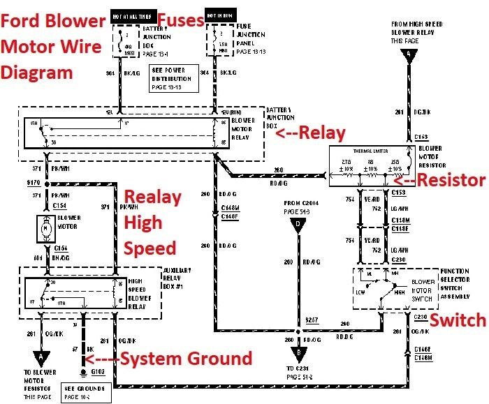 2013 Ford F150 Blower Motor Resistor Wiring Diagram