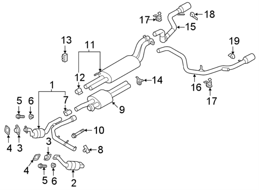 2017 Ford F150 Exhaust System Diagram