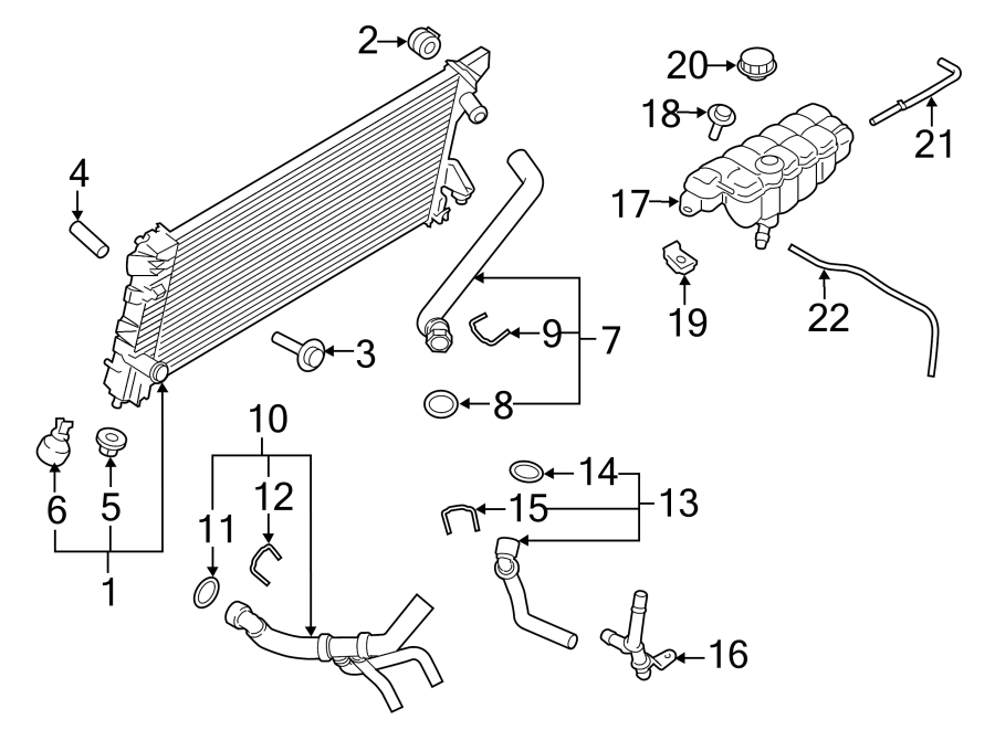 2015 Ford F150 5.0 Coolant Hose Diagram