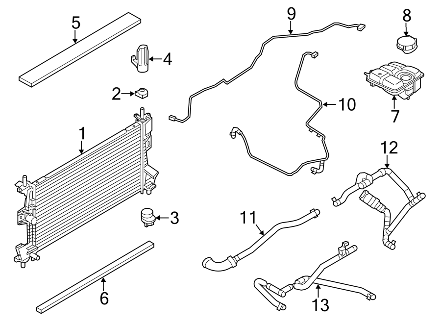2008 Ford Focus Radiator Hose Diagram