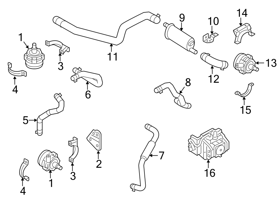 2013 Ford Focus Coolant Hose Diagram