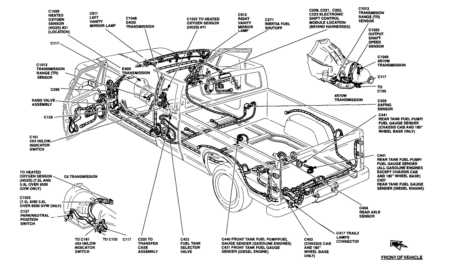 Fuel Tank 2011 Ford Expedition Location Diagram