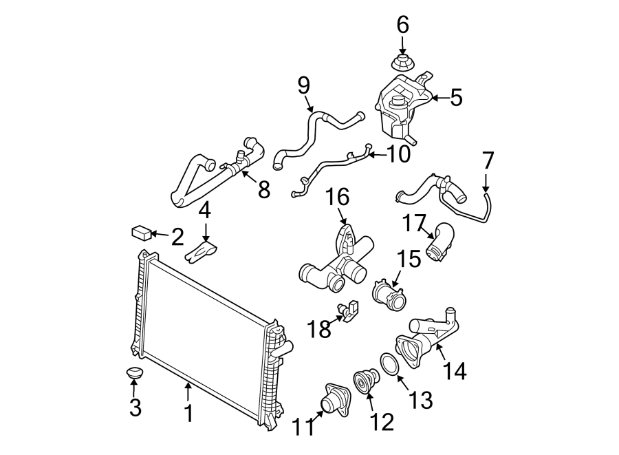 2012 Ford Fusion Coolant Hose Diagram
