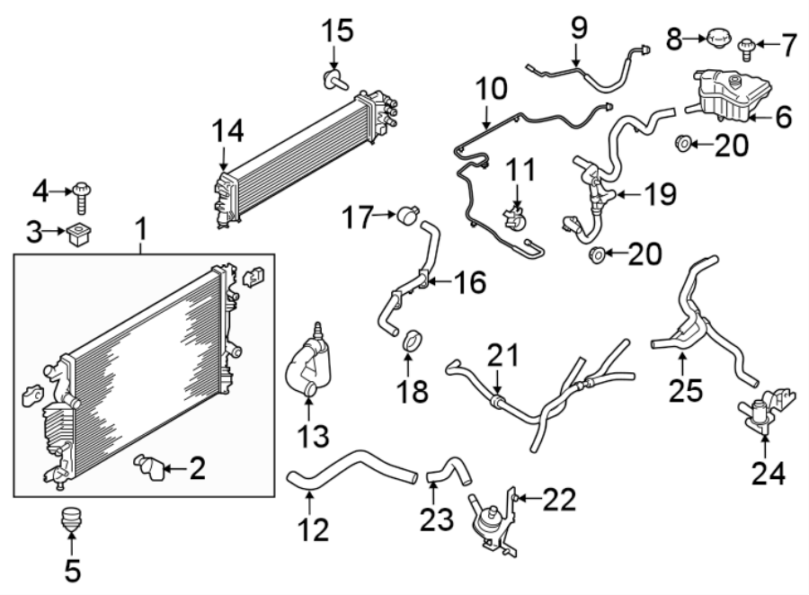 2014 Ford Fusion Coolant Hose Diagram