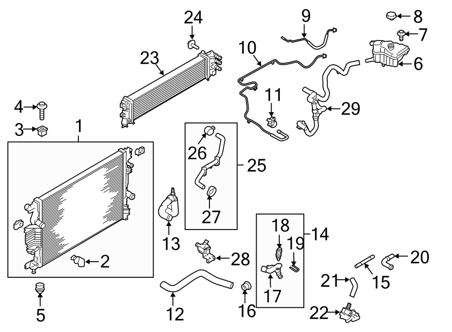 2015 Ford Fusion Coolant Hose Diagram