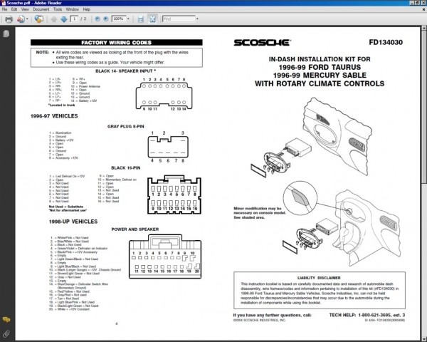 2008 Ford Fusion Stereo Wiring Diagram