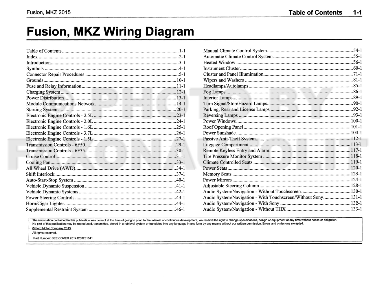 2015 Ford Fusion Radio Wiring Diagram