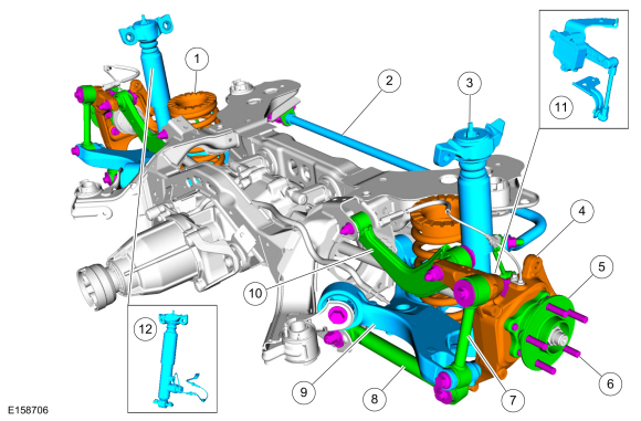 2014 Ford Fusion Rear Suspension Diagram