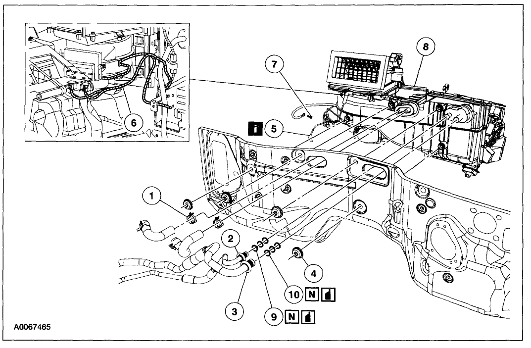 2000 Ford Ranger Heater Hose Diagram