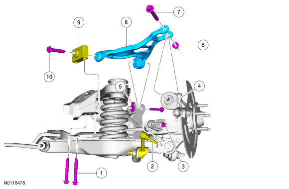 2010 Ford Taurus Rear Suspension Diagram