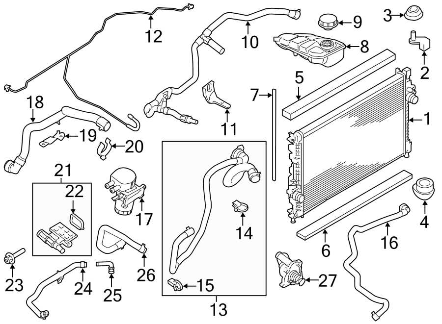 2012 Ford Transit Connect Coolant Hose Diagram