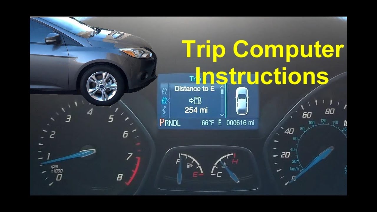 How To Turn Off Trip Odometer Ford trip computer instructions, operation, function - VOTD - YouTube