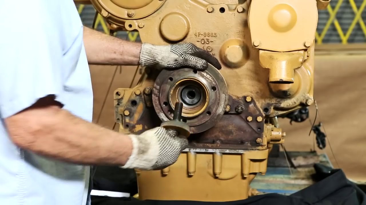 How To Change A Crankshaft Seal Front Crankshaft Seal Installation - YouTube