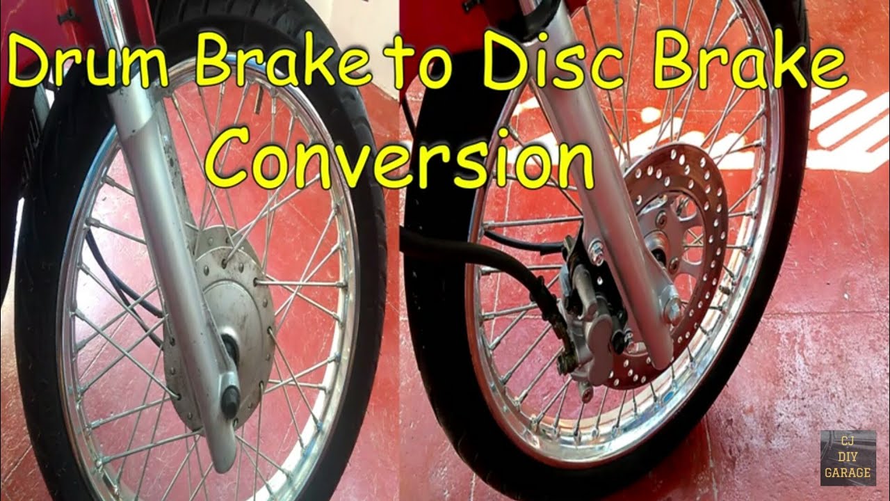 How To Convert Drum Brakes To Disc Front Drum Brake to Disc Brake Conversion - YouTube