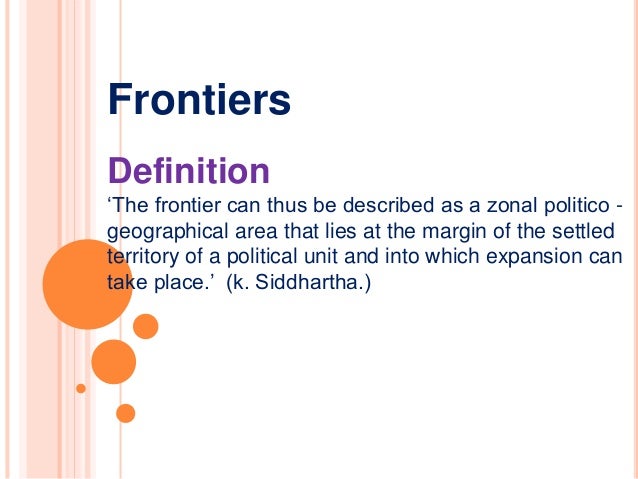 What Is The Meaning Of Frontier