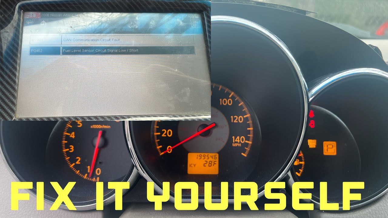 2006 Nissan Altima Fuel Gauge Not Working