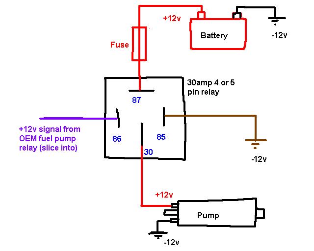 Switch Fuel Pump Relay Wiring Diagram