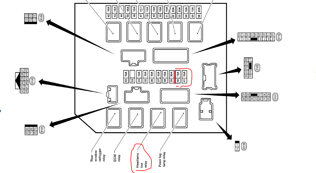 2008 Nissan Titan Fuse Box Diagram