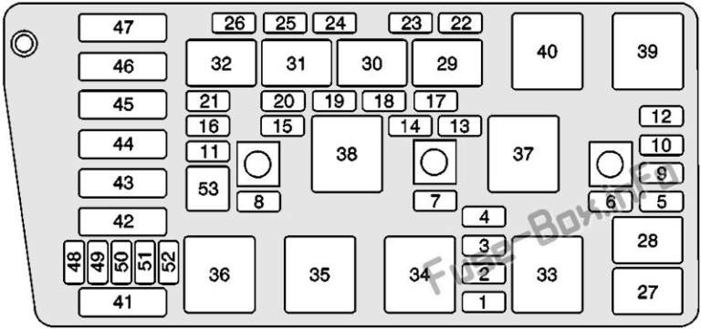 2004 Cadillac Deville Fuse Box Diagram