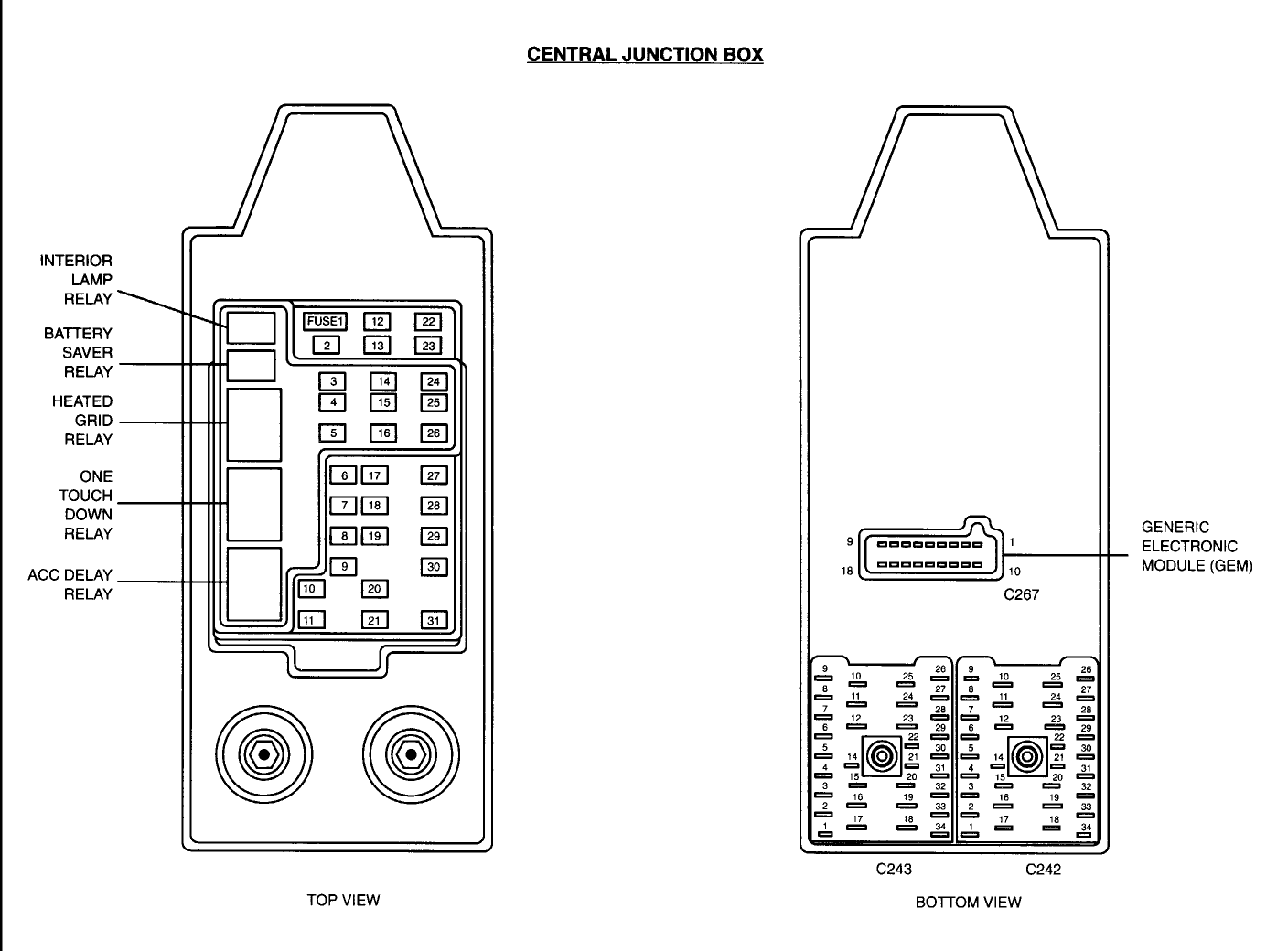 2001 Ford Expedition Fuse Box Diagram