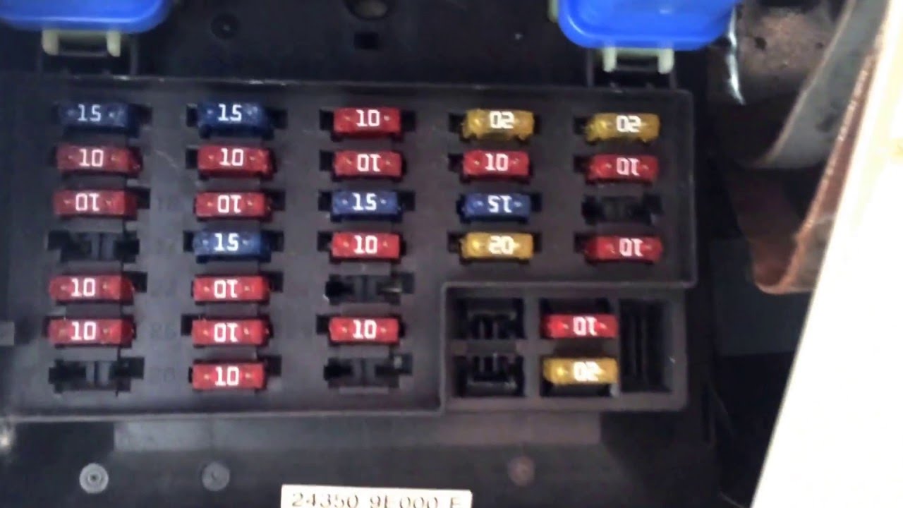 2008 Nissan Altima Fuse Box Diagram