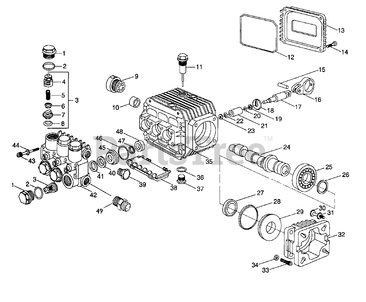 Oem Pressure Washer Pump Parts Diagram
