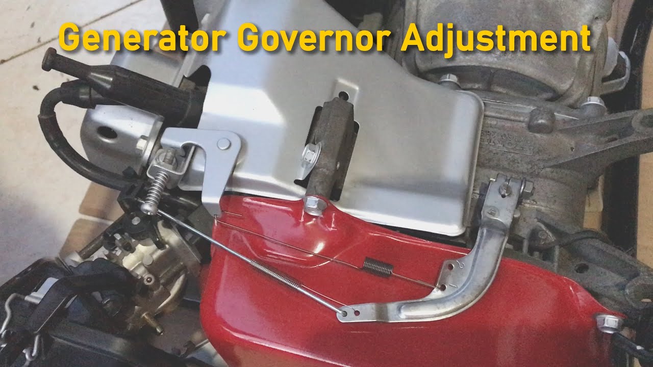 How To Remove The Speed Governor On A Car Generator Governor Adjustment - YouTube