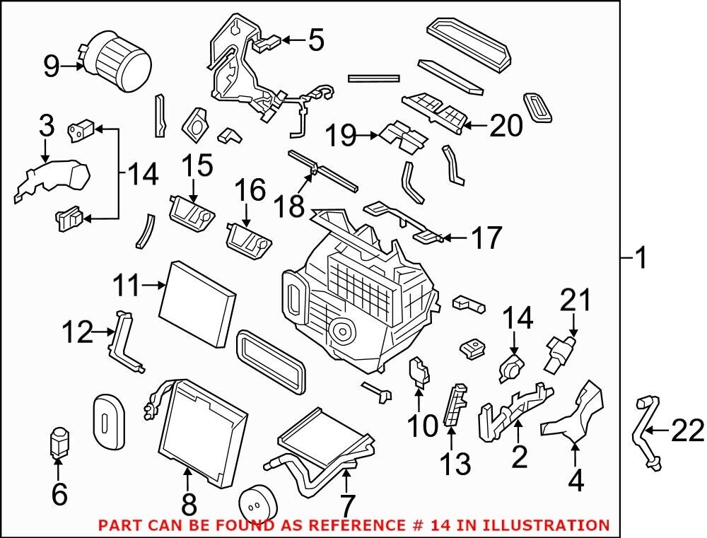 2017 Nissan Rogue Blend Door Actuator