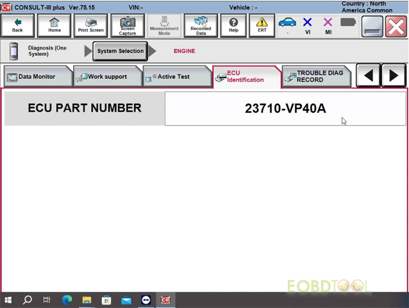 NISSAN CONSULT 3 PLUS J2534 NERS visual data 6