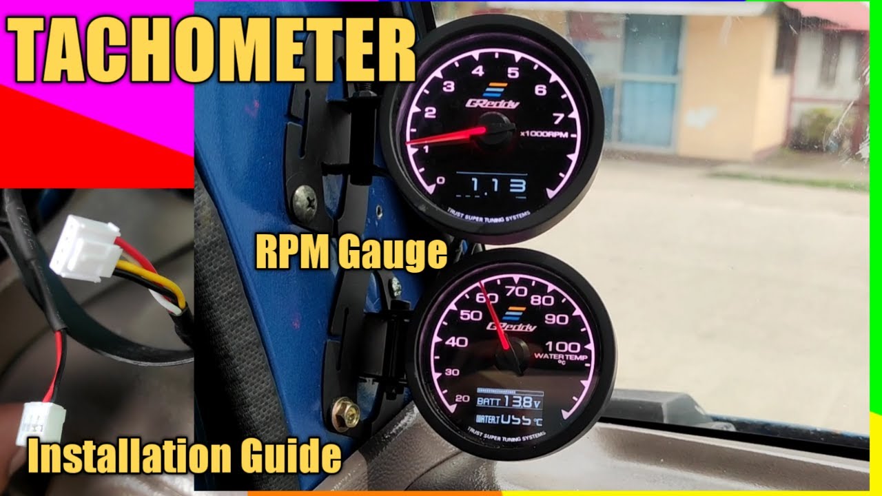 How To Install Aftermarket Rpm Gauge Greedy Tachometer (RPM Gauge) Installation Tutorial - YouTube
