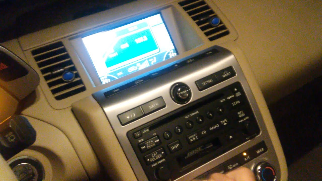 Nissan Murano Climate Control Problem