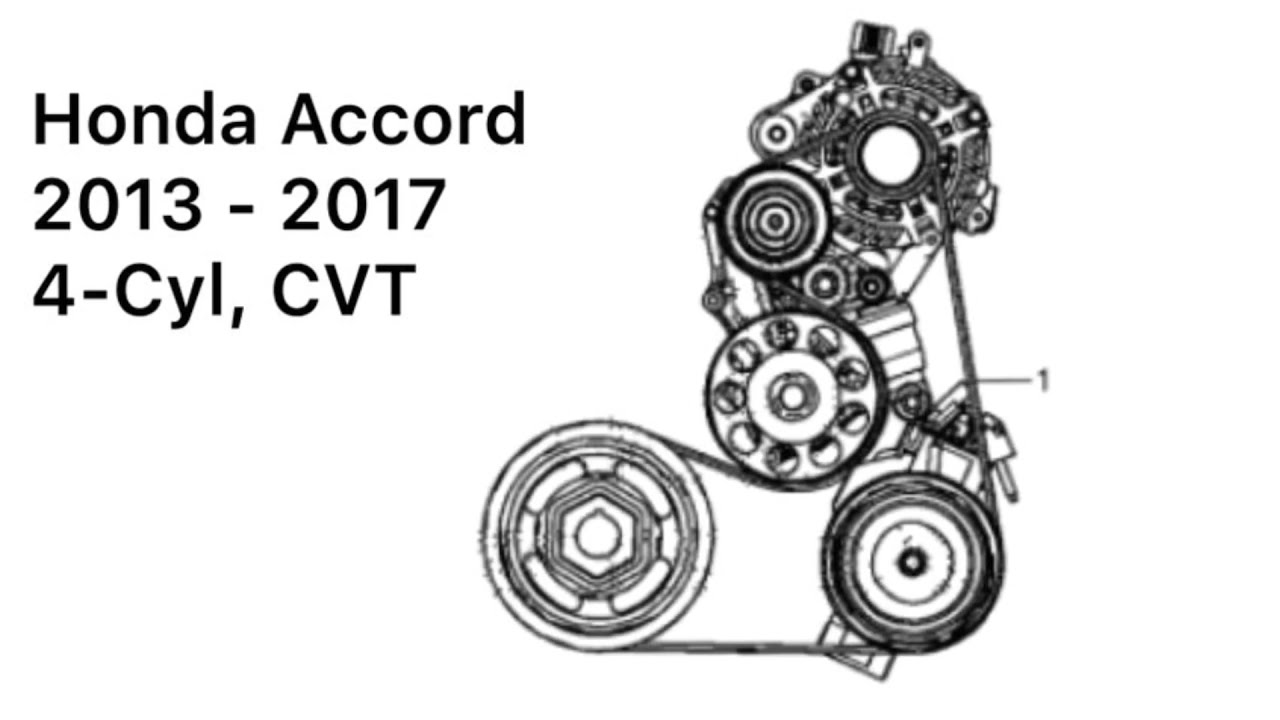 2014 Honda Accord 2.4 Serpentine Belt Diagram