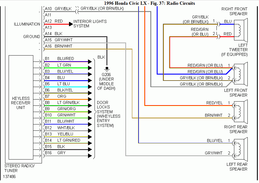 2006 Honda Civic Radio Wiring Diagram