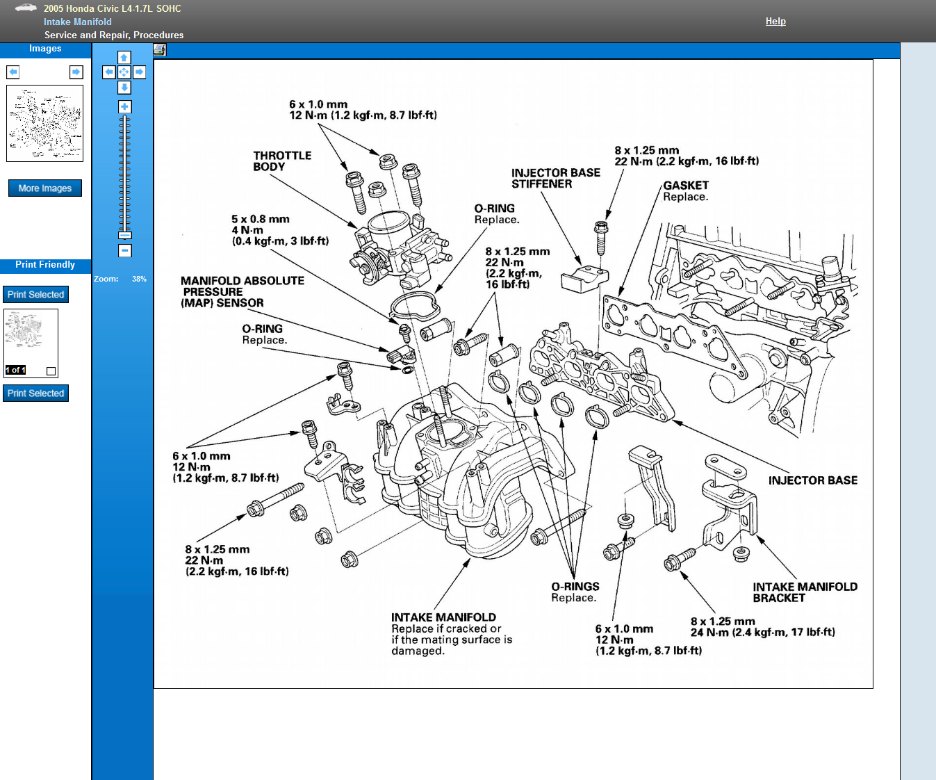 2005 Honda Civic Engine Parts Diagram