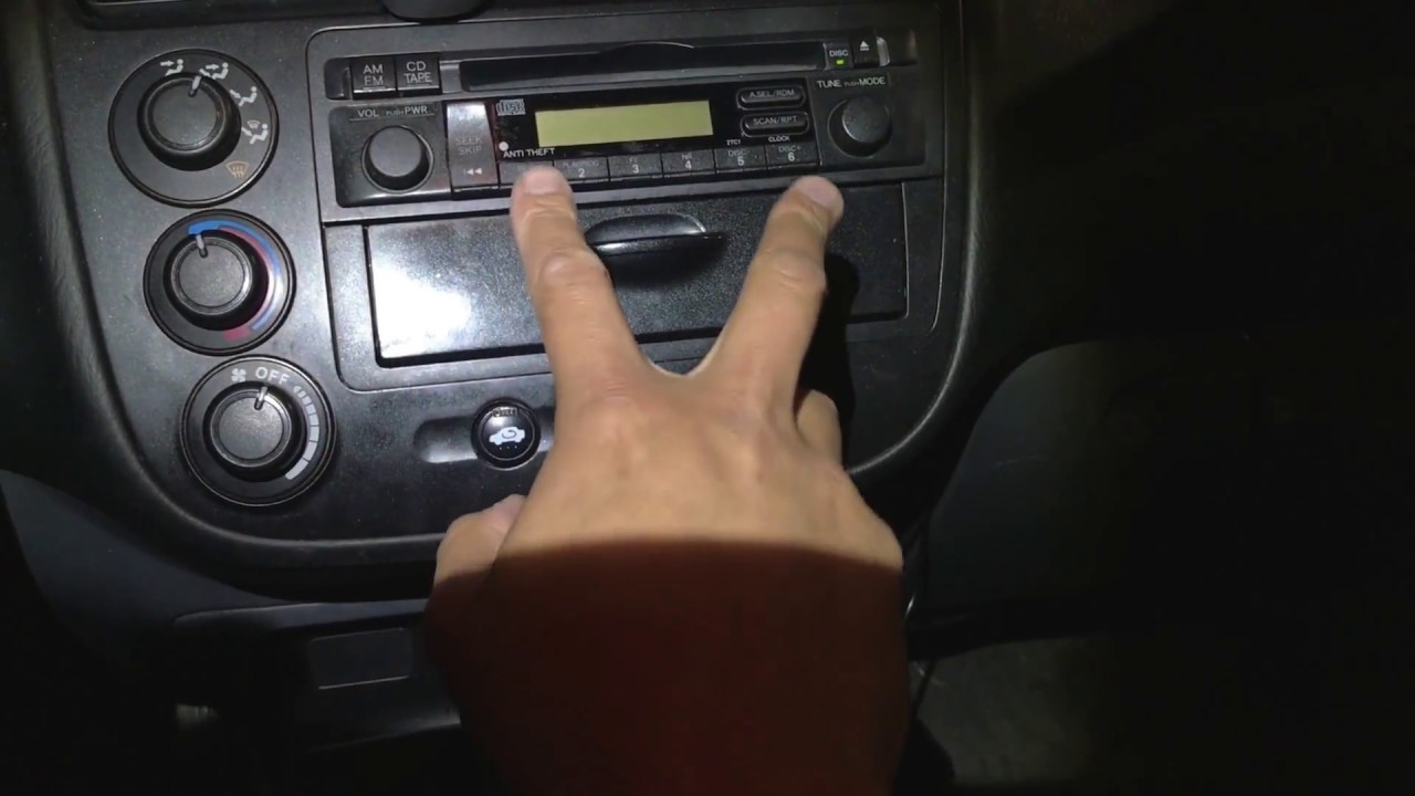How To Find Radio Id In Car Honda Civic Lost Radio Code Serial Number and Code HELP!!! - YouTube