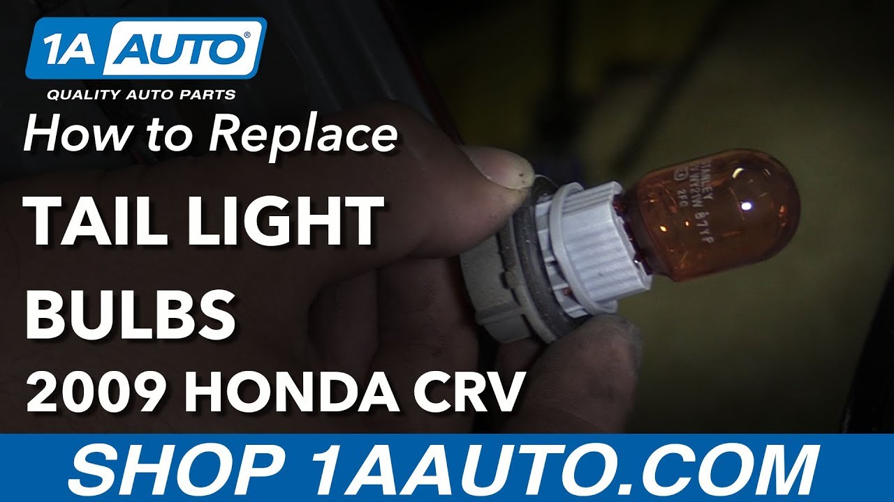 2007 Honda Crv Tail Light Bulb Replacement