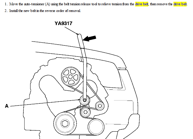 2014 Honda Pilot Serpentine Belt Diagram