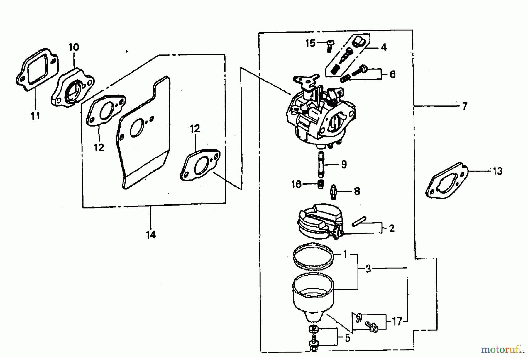 Honda Pressure Washer Carburetor Diagram