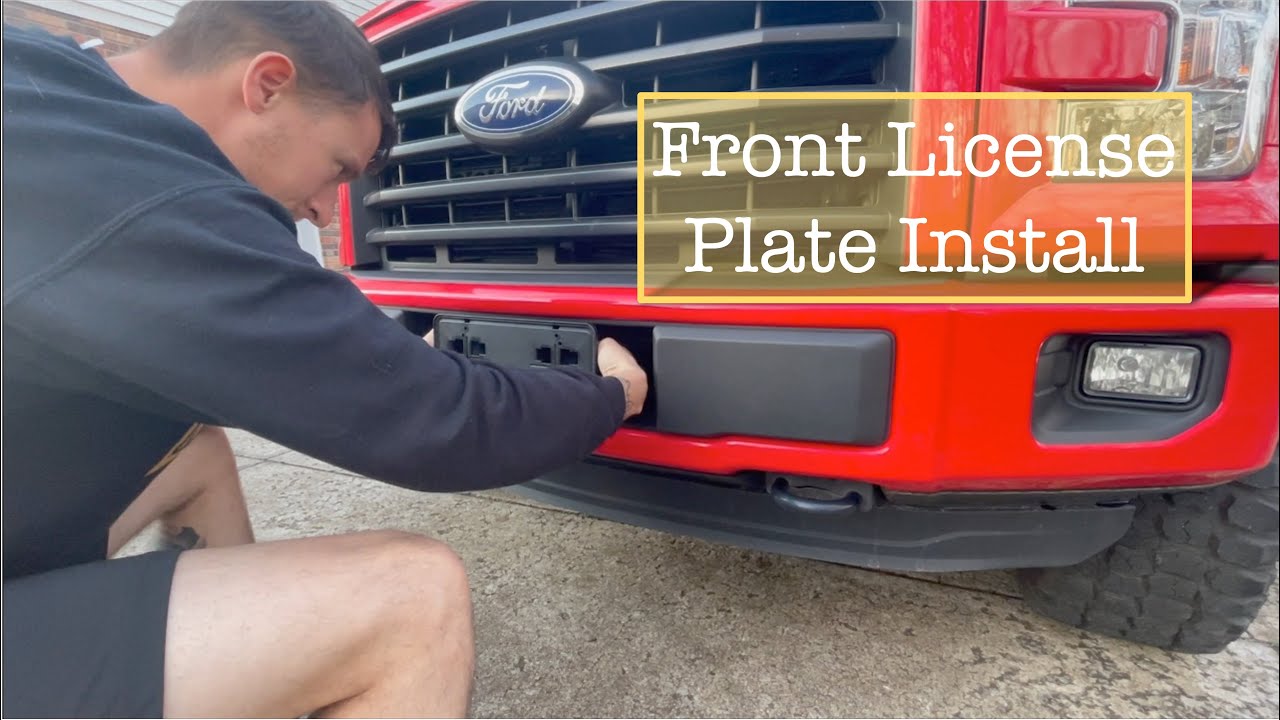 How To Install License Plate On Front Bumper