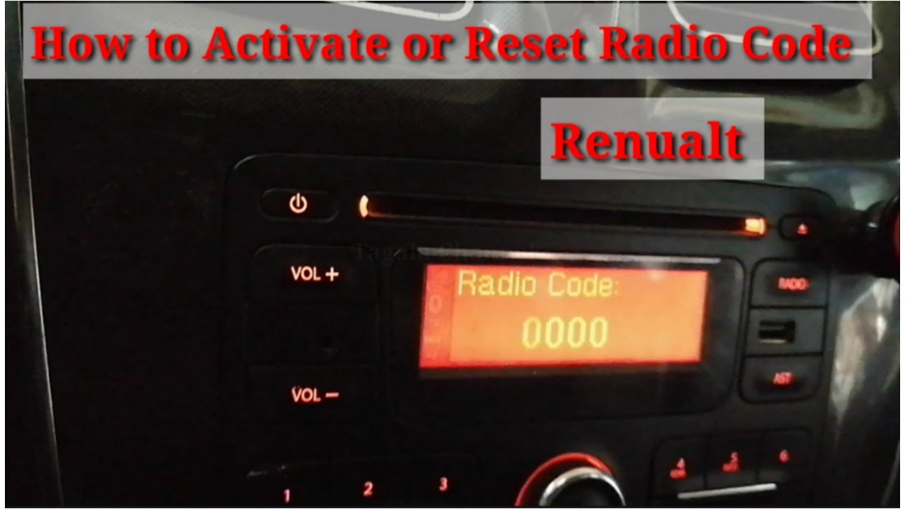 How To Reset Codes In Car How to Activate or Reset Radio Code Renualt - YouTube