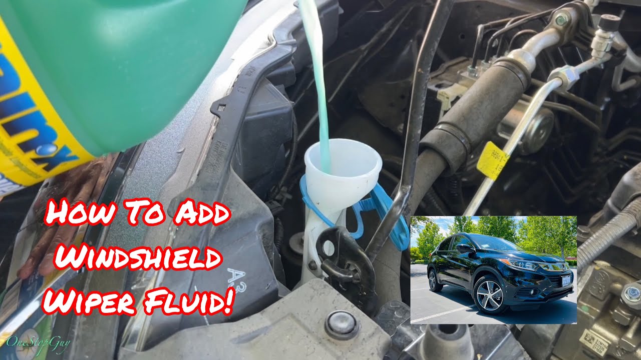 How To Replace Windshield Wiper Fluid Reservoir HOW TO ADD WINDSHIELD WIPER FLUID ON ALL HONDA HRV - Simple Tutorials