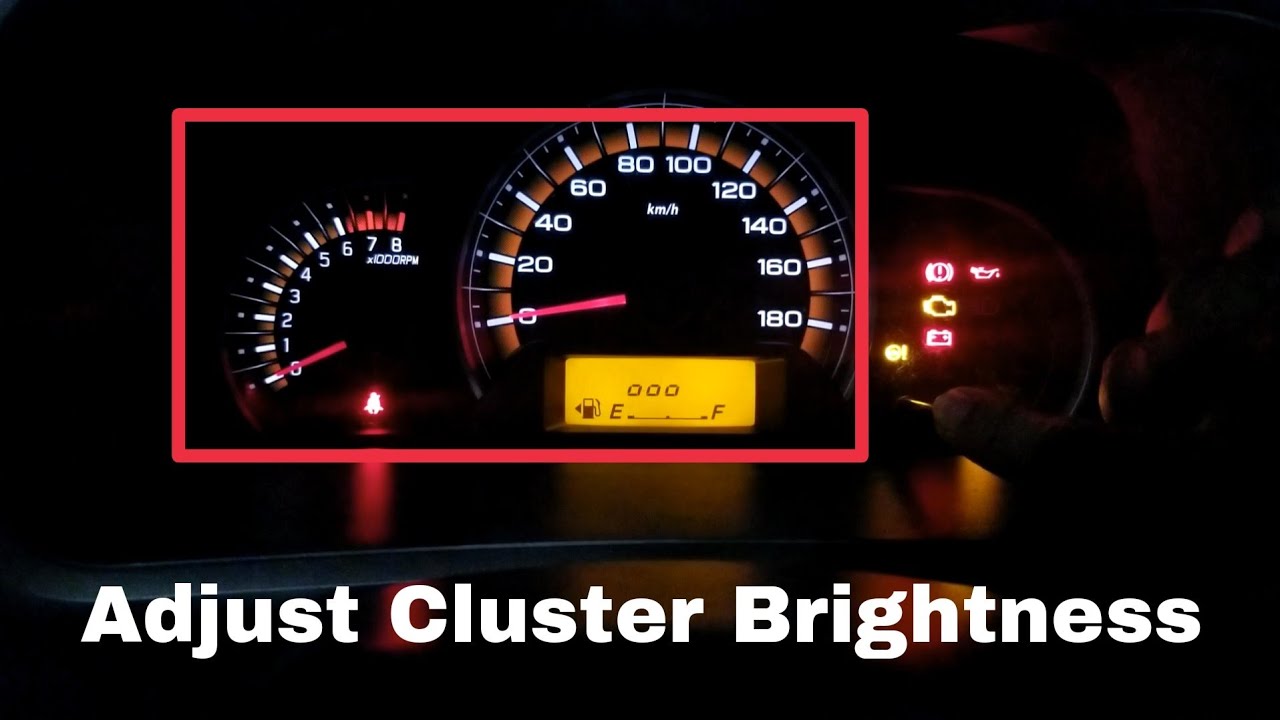 How To Fix Instrument Cluster Lights How To Adjust Car Instrument Cluster Light Brightness | How To Adjust
