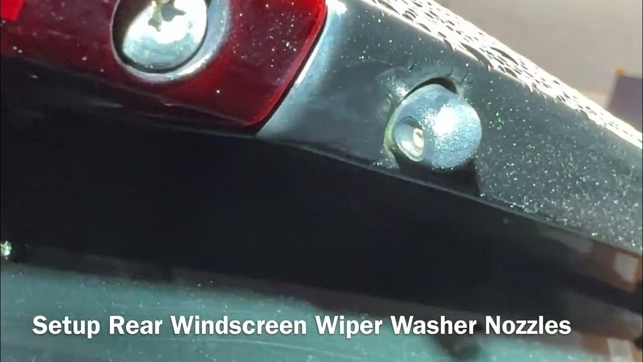 How To Adjust Windshield Washer Nozzles How to adjust Windscreen Wiper Washer Nozzles Smart ForTwo DIY - YouTube