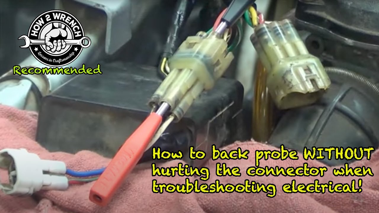 How To Back Probe A Connector How to back probe a connector for DVOM testing - YouTube